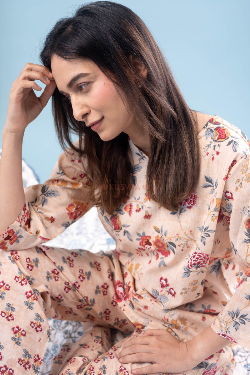Image for Kusvaa Lwj003 Romy Cotton Loungewear Set Sitting