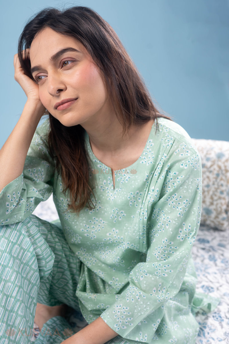 Image for Kusvaa Lwj005 Lora Cotton Loungewear Set Sitting