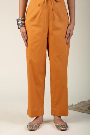 Image for Kusvaa Pnt011 Cotton Popline Pant With Pocket Mustard Featured