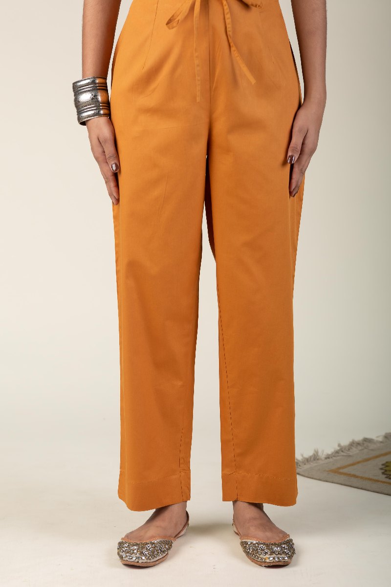 Image for Kusvaa Pnt011 Cotton Popline Pant With Pocket Mustard Featured