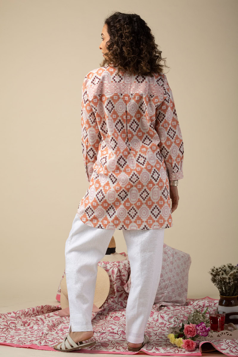Image for Kusvaa Shk024 Helly Cotton Short Kurti Neck