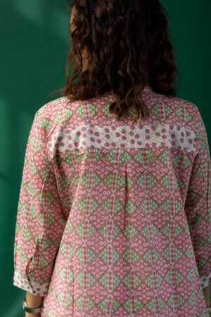 Image for Kusvaa Shk027 Aarushi Cotton Short Kurti Sitting