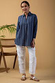 Image for Kusvaa Shk028 Deepanshi Handloom Cotton Short Kurti Back