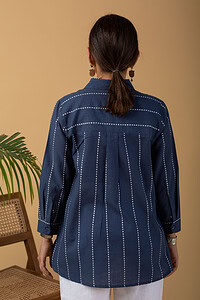 Image for Kusvaa Shk028 Deepanshi Handloom Cotton Short Kurti Sleeves