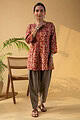 Image for Kusvaa Shk032 Laalima Cotton Short Kurti Side