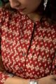 Image for Kusvaa Shk033 Devangi Cotton Short Kurti Closeup 2