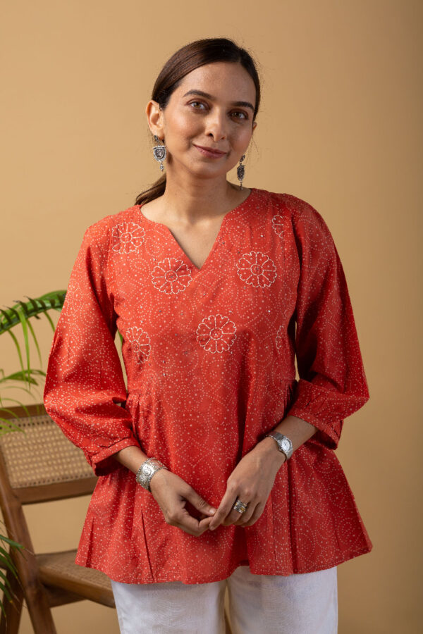 Buy Bold SHK034 Asgre Cotton Short Kurti Online | Kusvaa