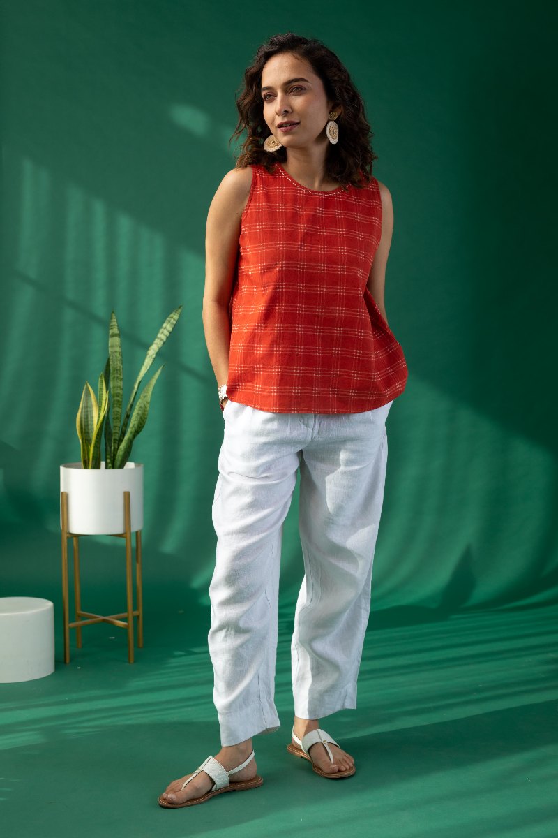 Image for Kusvaa Shk036 Elina Cotton Short Kurti Back