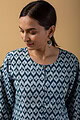 Image for Kusvaa Shk038 Darshana Cotton Short Kurti Sitting