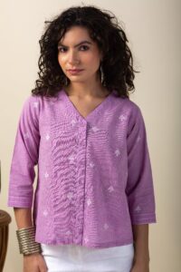 Image for Kusvaa Shk041 Chaitali Handloom Cotton Short Kurti Featured