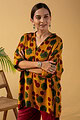 Image for Kusvaa Shk046 Lina Modal Short Kurti Closeup