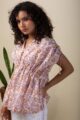 Image for Kusvaa Shkaf002 Anvika Handblock Cotton Kaftan Front