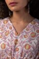 Image for Kusvaa Shkaf002 Anvika Handblock Cotton Kaftan Sitting