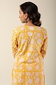 Image for Kusvaa Wkr165 Nadia Cotton Handblock Kurta Back