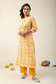 Image for Kusvaa Wkr165 Nadia Cotton Handblock Kurta Pattern