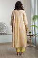 Image for Kusvaa Wkr167 Vibhavari Handblock Cotton Kurta Back