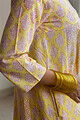 Image for Kusvaa Wkr167 Vibhavari Handblock Cotton Kurta Closeup 2