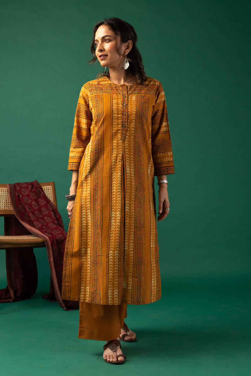 Image for Kusvaa Wkr168 Adivi Cotton Straight Kurta Front