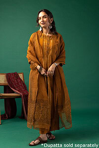 Image for Kusvaa Wkr168 Adivi Cotton Straight Kurta Side