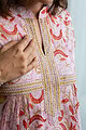 Image for Kusvaa Wkr169 Vidushi Cotton A Line Kurta Sleeves