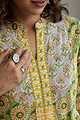 Image for Kusvaa Wkr170 Yami Handblock Cotton A Line Kurta Neck