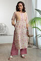 Image for Kusvaa Wkr172 Pakhi Cotton Straight Fit Kurta Side