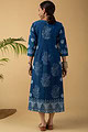 Image for Kusvaa Wkr175 Chitrali Cotton Block Print Kurta Sleeves