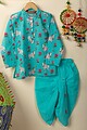 Image for Kusvaa Byw035 Advait Cotton Boys Kurta Pant Set Side
