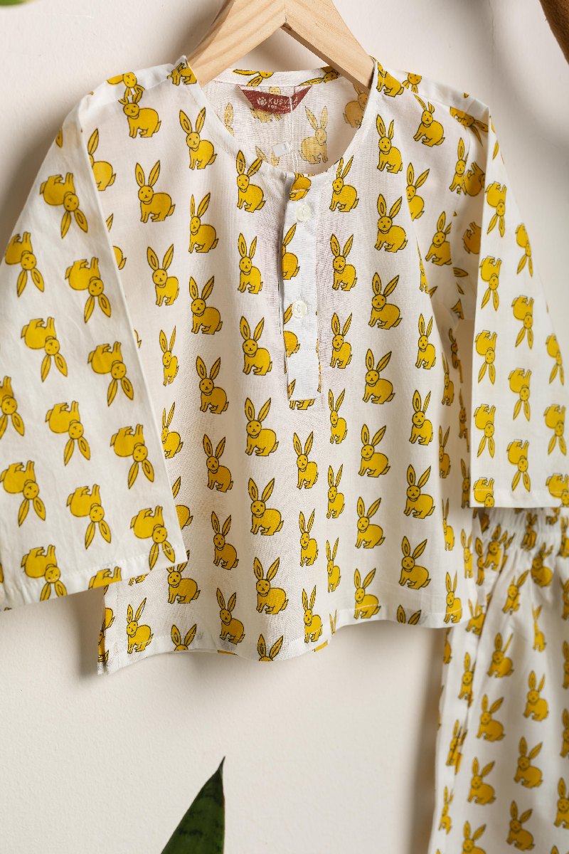 Image for Kusvaa Byw042 Devvrat Cotton Kids Lounge Wear Pocket