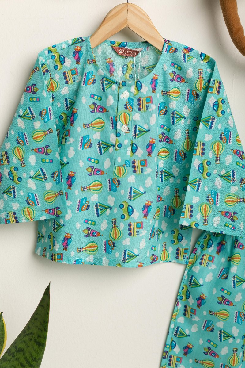 Image for Kusvaa Byw043 Abhaya Cotton Kids Lounge Wear Front
