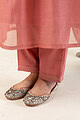 Image for Kusvaa Cood099 Srijachanderi Kurta Pant Set Closeup 4