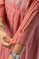 Image for Kusvaa Cood099 Srijachanderi Kurta Pant Set Closeup 6