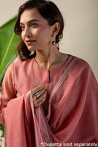 Image for Kusvaa Cood099 Srijachanderi Kurta Pant Set Neck