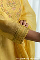 Image for Kusvaa Cood102 Srinaya Chanderi Kurta Pant Set Back