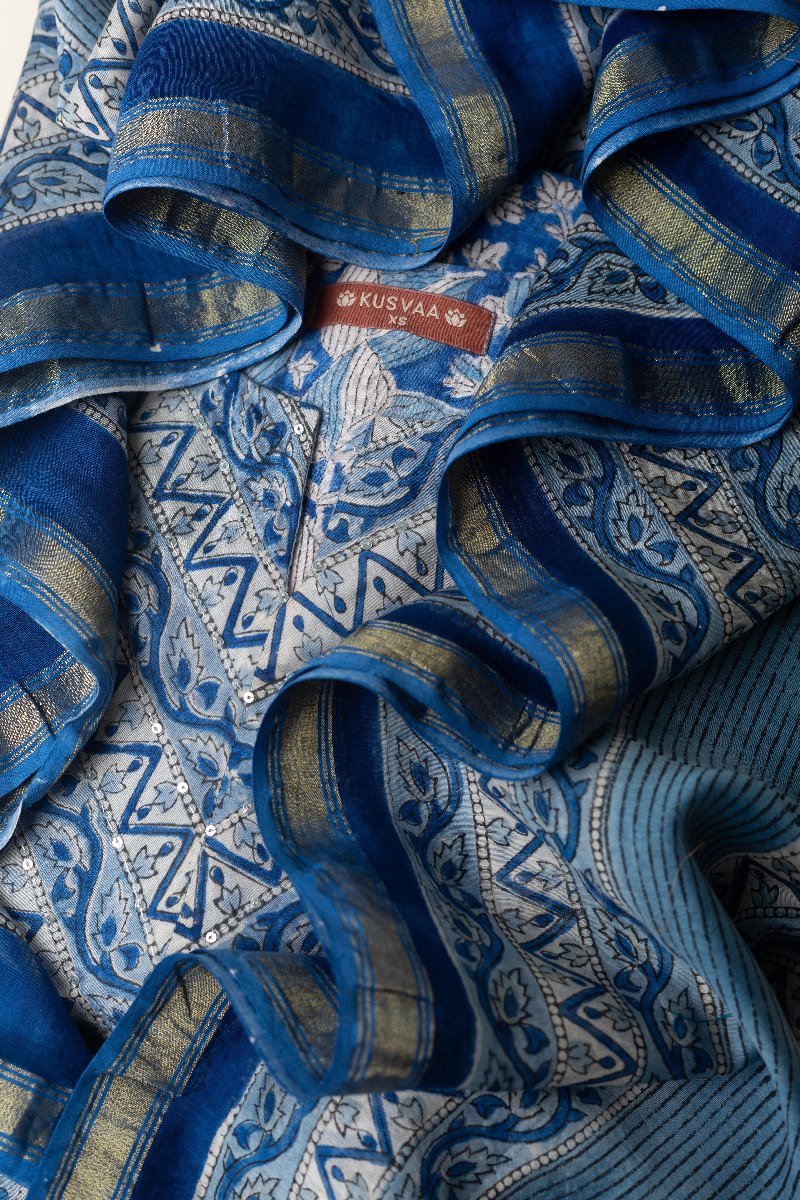 Image for Kusvaa Dup219 Avita Chanderi Dupatta Front