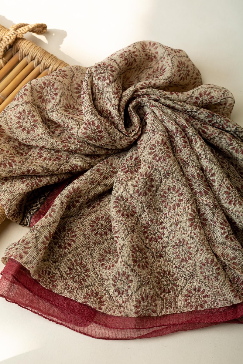 Image for Kusvaa Dup229 Vanya Kota Doriya Dupatta Closeup 2