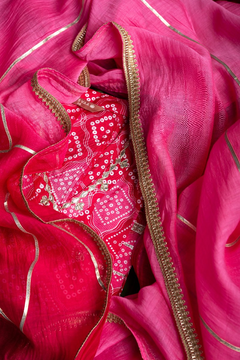 Image for Kusvaa Dup233 Maithaly Chanderi Silk Dupatta Sitting