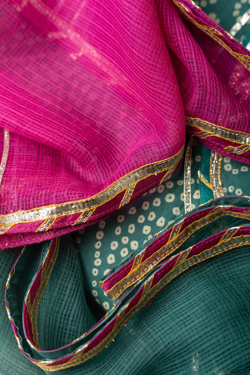 Image for Kusvaa Dup235 Tithira Kota Doriya Dupatta Closeup 2