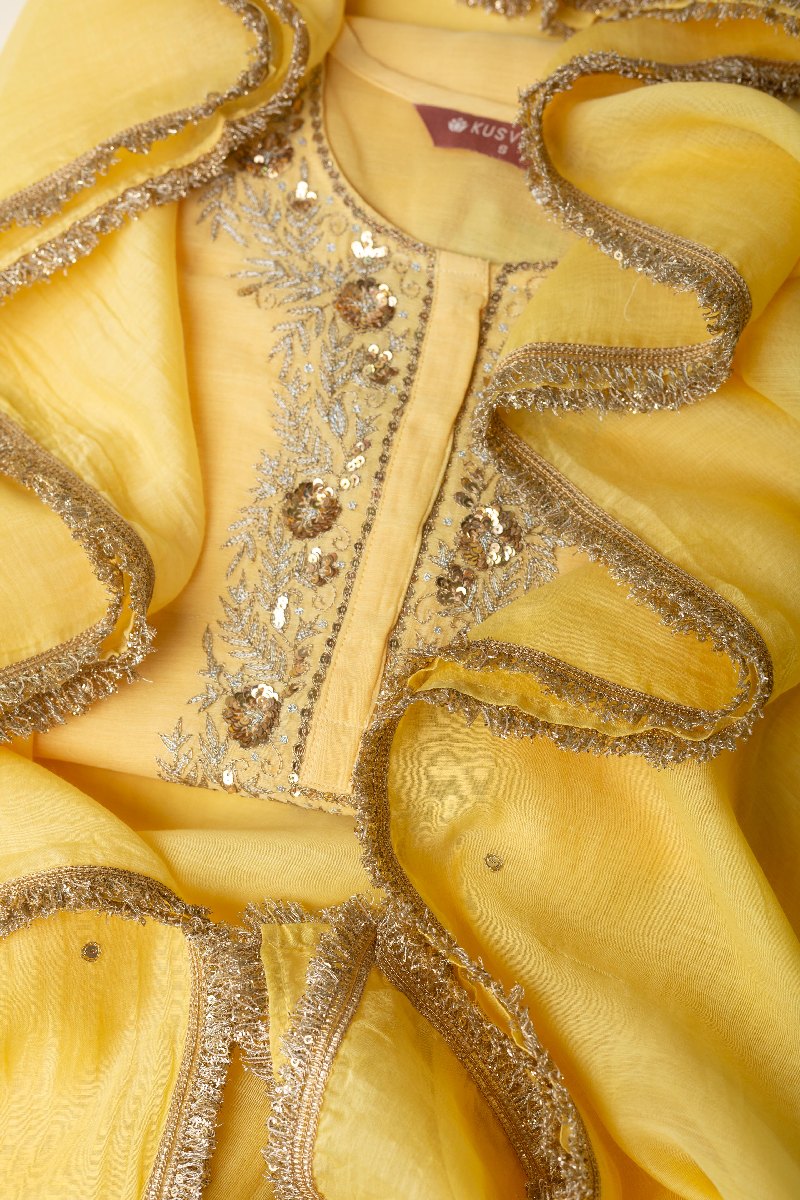 Image for Kusvaa Dup238 Arshiy Chanderi Dupatta Side