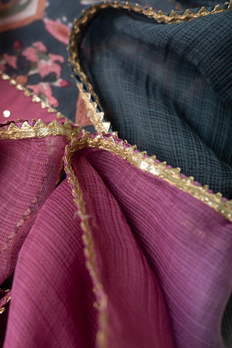 Image for Kusvaa Dup241 Oviya Kota Doriya Dupatta Closeup