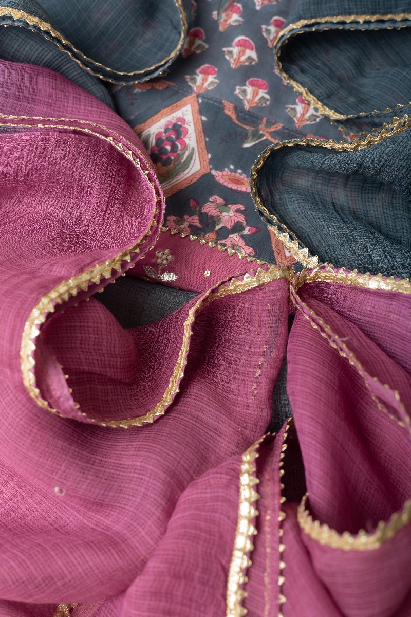 Image for Kusvaa Dup241 Oviya Kota Doriya Dupatta Front