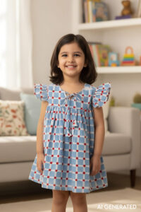 Image for Kusvaa Grw068 Samhita Cotton Girls Frock Model