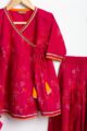 Image for Kusvaa Grw083 Ashwini Cotton Girls Skirt Top And Dupatta Set Closeup 2
