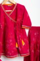 Image for Kusvaa Grw083 Ashwini Cotton Girls Skirt Top And Dupatta Set Side
