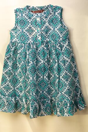 Image for Kusvaa Grw084 Aaira Girls Cotton Frock Featured