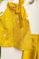 Image for Kusvaa Grw086 Udayana Tissue Viscos Girls Kurta Pant Set Sitting