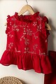 Image for Kusvaa Grw088 Jivika Chanderi Girls Top Pant Set Side