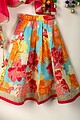 Image for Kusvaa Grw090 Hema Cotton Girls Skirt Top And Dupatta Set Closeup