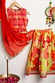 Image for Kusvaa Grw091 Jaya Cotton Girls Skirt Top And Dupatta Set Featured