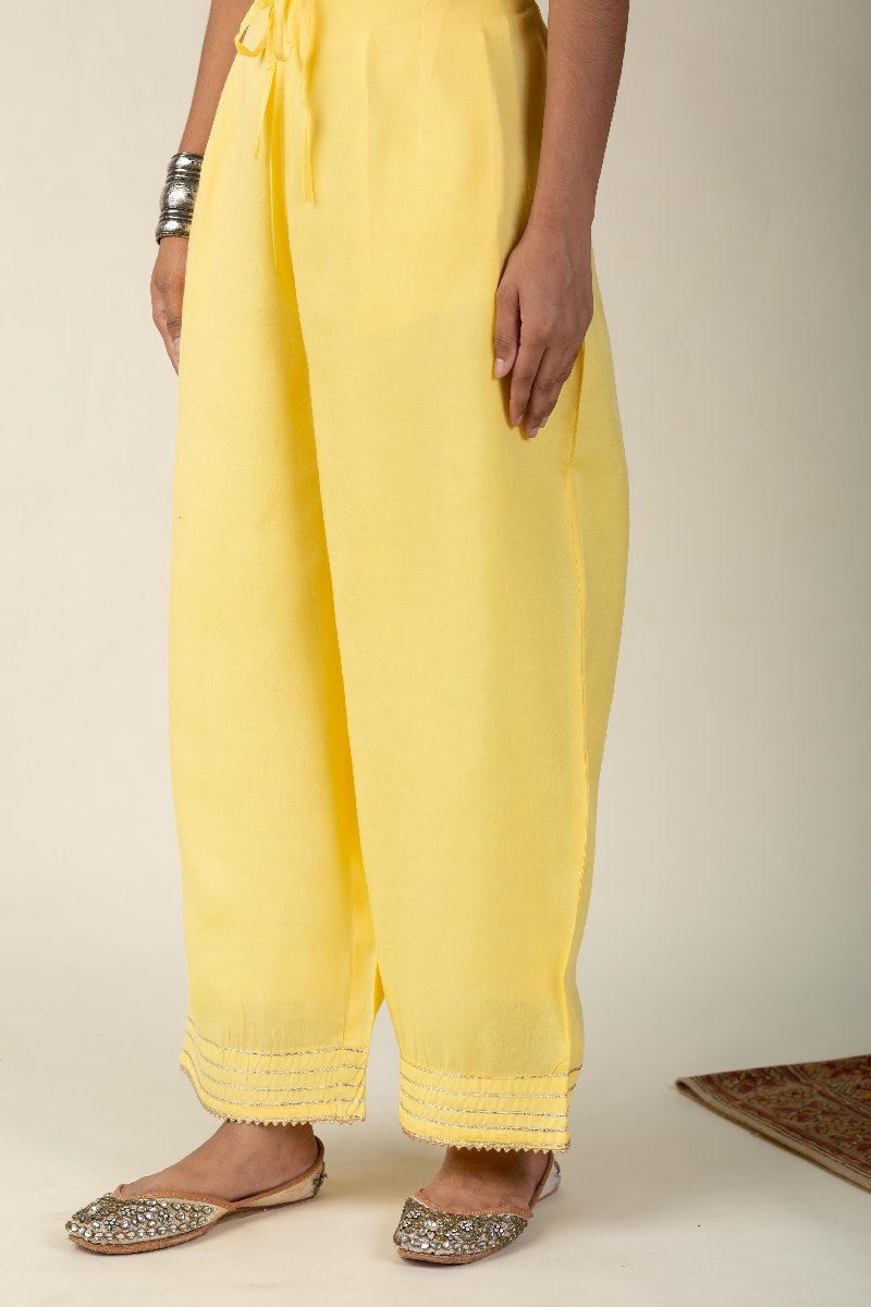 Image for Kusvaa Plz003 Arshiy Muslin Palazzo Closeup 2